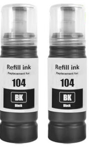 Inchiostro T104BK nero compatibile (T104BK-2PZ)