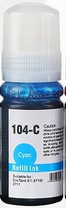 Inchiostro T104C ciano compatibile