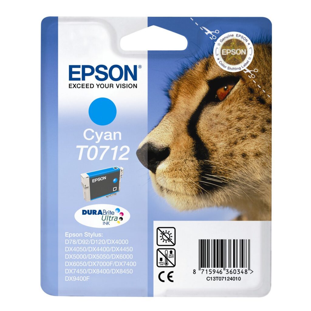 Cartuccia T0712 ciano